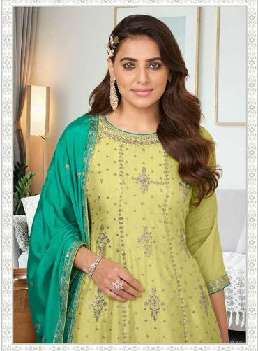 Palazzo Suits With Dupatta Green Colored For Women Near Me