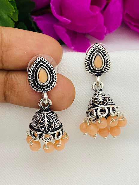 Oxidized Jhumkas in Chandler