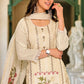 Off White Festive Wear Kurti Suits With Dupatta In Happy Jack