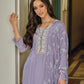 Lavendar Colored Embroidery Salwar Suits With Dupatta For Women In Holbrook