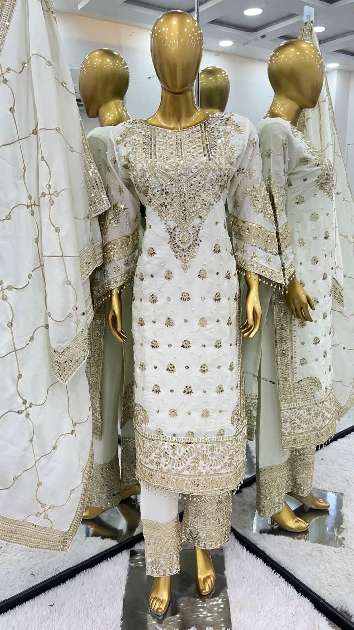 Embroidery And Sequins Work Salwar Suits In Chandler