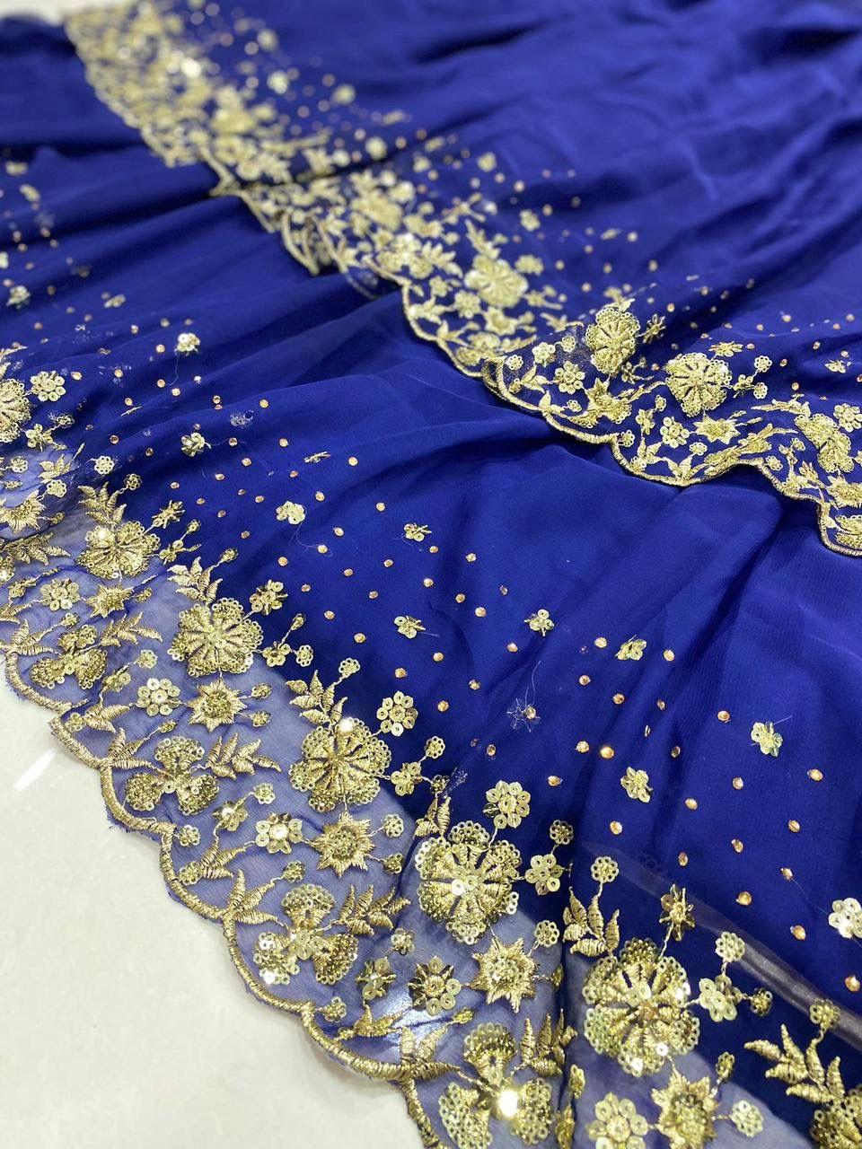 Embroidery With Sequins Work Lehenga Choli Near Me