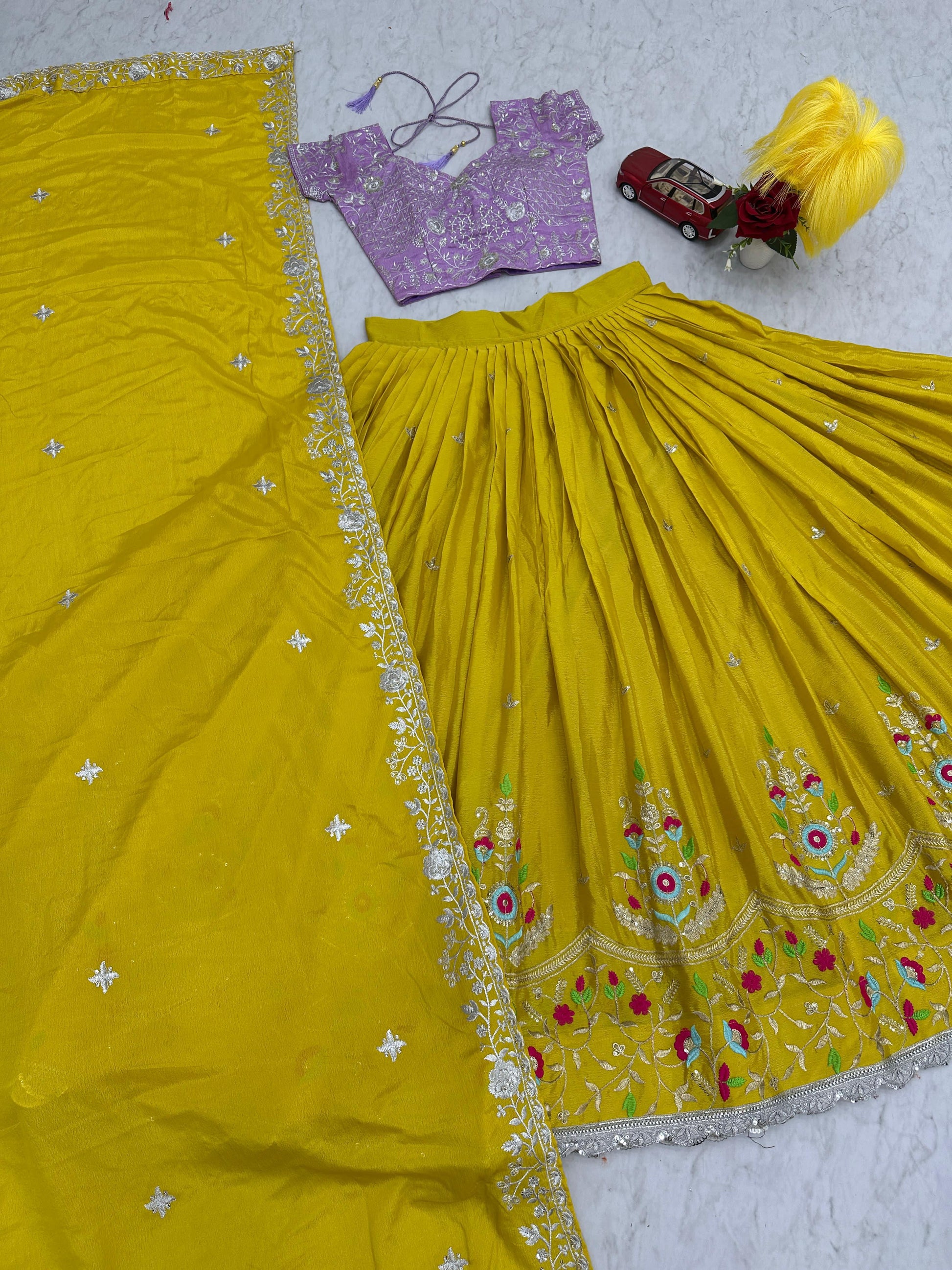 Gorgeous Yellow Color Lehenga In USA