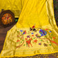Yellow Color Banarasi Soft Silk Paithani Saree With Zari Border And Zari Pallu In USA