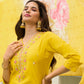 Dazzling Yellow Color Simmer Hand Worked Salwar Suits And Dupatta Set Near Me