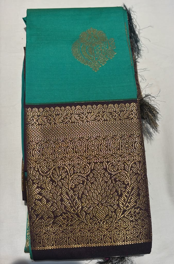 Charming Teal Green Color Art Silk Saree With Zari Work For Women