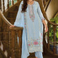 Sky Blue Color Soft Organza Salwar Suits Near Me