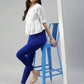 Beautiful Blue Color Ethnic Wear Cotton Leggings