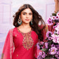 Rani pink Color Roman With Heavy Embroidery Work Kurti Suit For Women Near Me