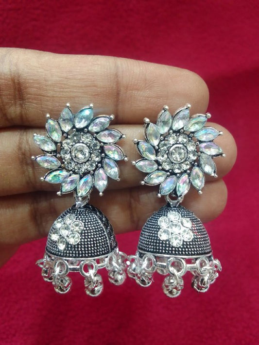 Attractive Beautiful Silver Color earings Oxidized Earrings For Women