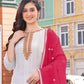 White Color Designer Rayon Salwar Suits Near Me