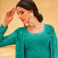 Fascinating Blue Color Designer Embroidered Salwar Suits With Fancy Dupatta For Women In Yuma