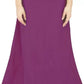 Attractive Purple Color Women's Cotton Readymade Petticoat For Saree