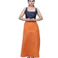 Attractive Orange Color Readymade Cotton Women's Petticoat For Saree