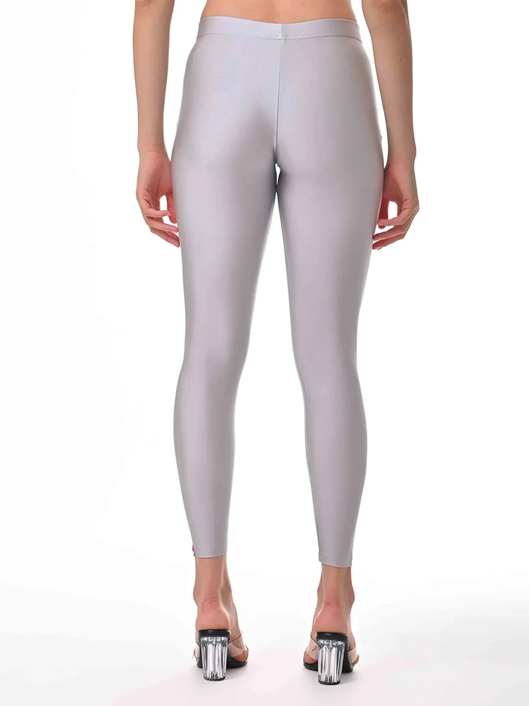 Attractive Silver Color Designer Shimmer Leggings In USA 