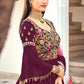 Purple Colored Wedding Wear Salwar Suits For Women In Tucson