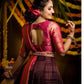Alluring Purple Color Kanjeevaram Silk Half saree Lehenga Choli in USA