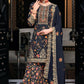 Alluring Dark Blue Color Designer Palazzo Suits With Dupatta