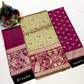 Magnificent Purple Color Exclusive Designer Silk Half Saree Lehenga Choli With Zari Work