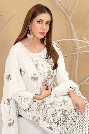 Faux Georgette With Embroidery Work Salwar Suits For Women Near Me