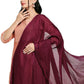 Gorgeous Maroon Color Women's Chiffon Dupatta Near Me