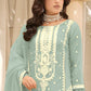 Elegant Mint Green Color Soft Organza Salwar Suits Near Me