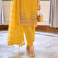  Party Wear Designer Kurti Suits With Mustard Yellow Color In USA