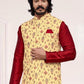 Attractive Maroon Color Silk Kurta And Pajama With Jacket Near Me