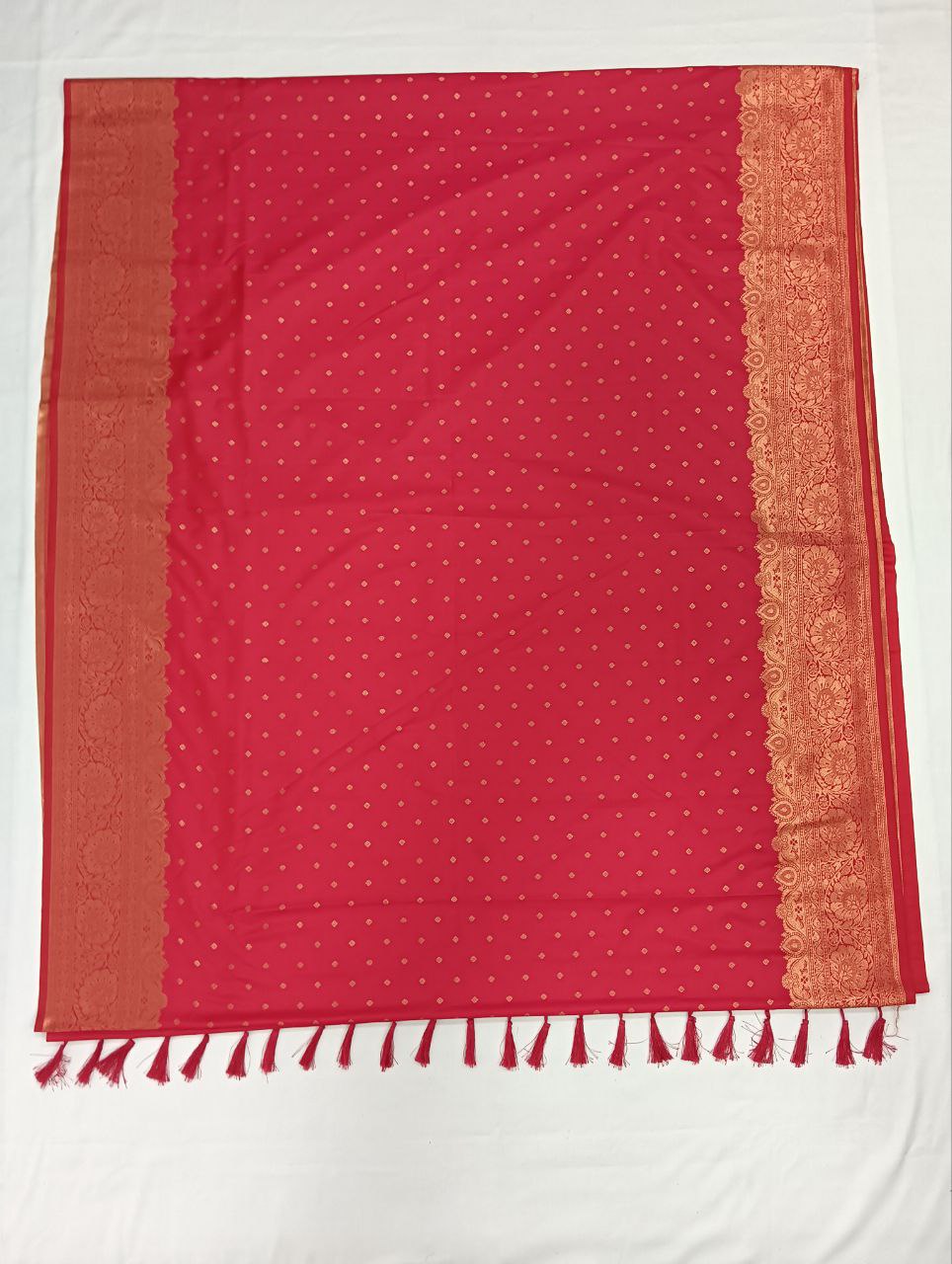 Stunning Pink color Soft Silk Saree And Rich Pallu With Fancy Tassels For Women In Gilbert