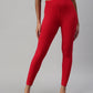 Delightful Premium Stretchable Cotton Fabric Apple Red Colored Leggings For Women