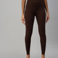 Attractive Brown Color Cotton Ankle Length Leggings For Women
