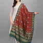 Charming Maroon Colored Jacquard Banarasi Dupatta With Self Designed Pattern