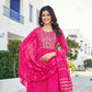 Gorgeous Pink Embellished Kurti And Palazzo Pant Near Me