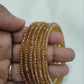 Dazzling Gold Color Glass Bangles With StonesNear Me