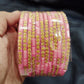 Lovely Light Pink Color Unique Design Glass Bangles In Near Me