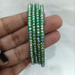  Green Color Checked Design Glass Bangles For Women Near Me