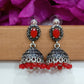 Beautiful Red Color Oxidized Earrings