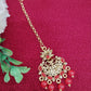 Elegant Red Color Beautiful Antique Gold Tikka