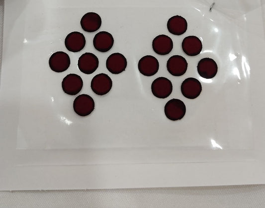 BN8-1 Beautiful maroon color bindis
