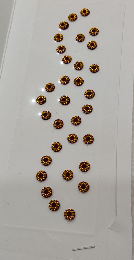 BN1-9 Beautiful maroon color bindis