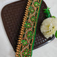 Awesome Green Colored Saree Belt With Stone Work