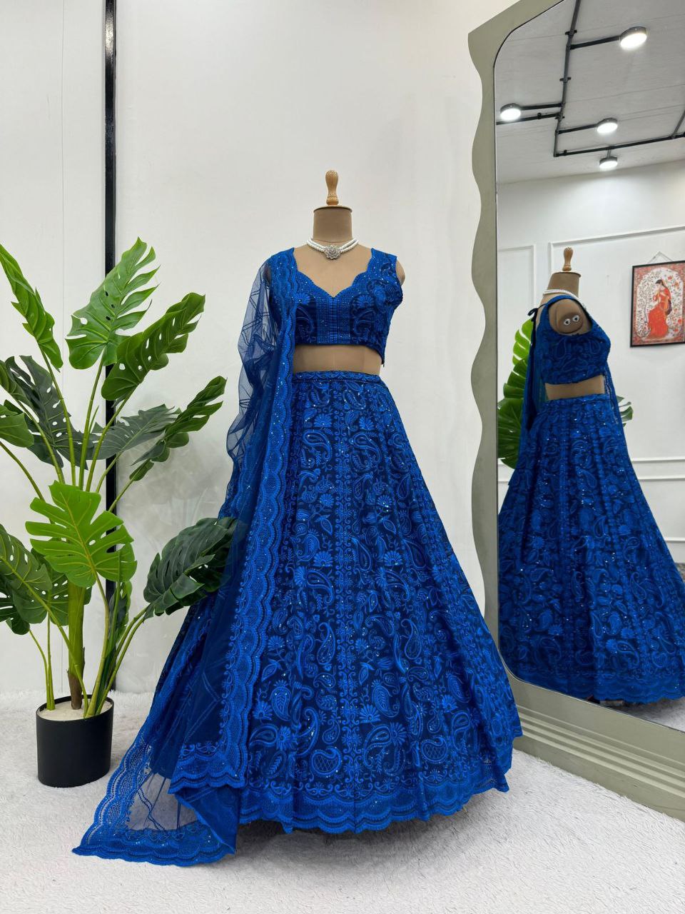 Sequins Work Lehenga Choli For Women In USA