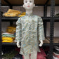 Beautiful Gray Colored Jacquard Kurta Heavy Cotton Pajama Sets For Boys