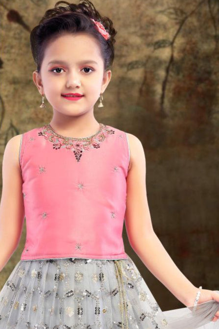 Exquisite Pink Color Georgette Embroidery And Sequins Work Choli Near Me