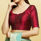 Stunning Maroon Color Butti Work Ready To Wear Blouse For Women