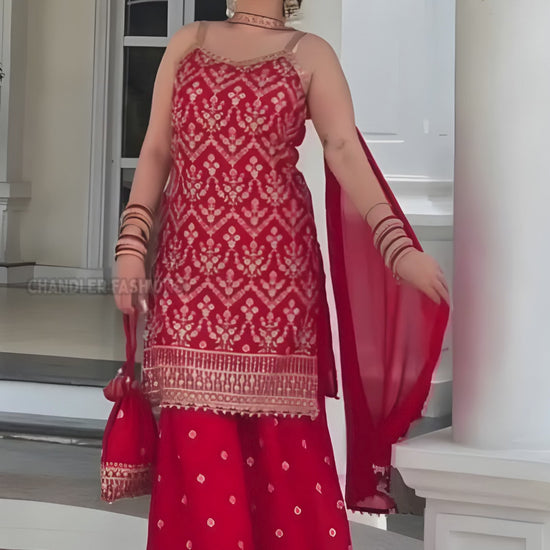 Amazing Red Kurti Suits In Yuma