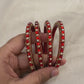 Stunning Red Color Glass Bangles In Chandler