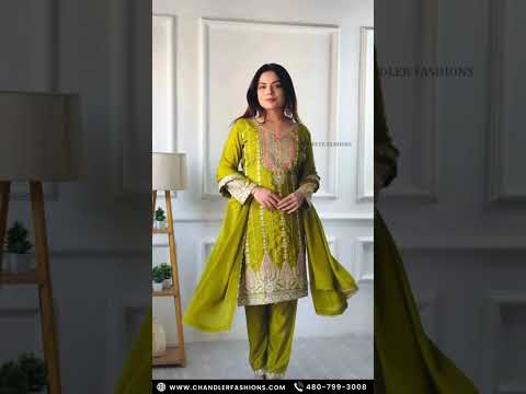 Beautiful Salwar Suit With Heavy Embroidery Work In AZ