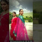 Alluring Green Color Viscose Roman Silk With Sequins Thread Work Kurti Suit For Women