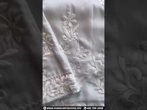Wonderful White Palazzo With Dupatta In Mesa